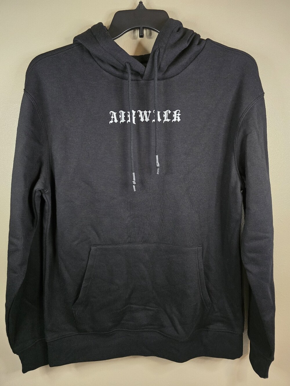 Airwalk Men's Fleece Pullover Hoodie Black Angel Skeleton Grunge Skater Punk